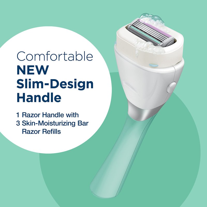 Schick Intuition - Lather & Shave In One Stop - Spring Bloom with Shea Butter, Fresh Floral Scent - Women's Razor Blade Refills - 3 Ct Pack of 4 = 12 Cartridges
