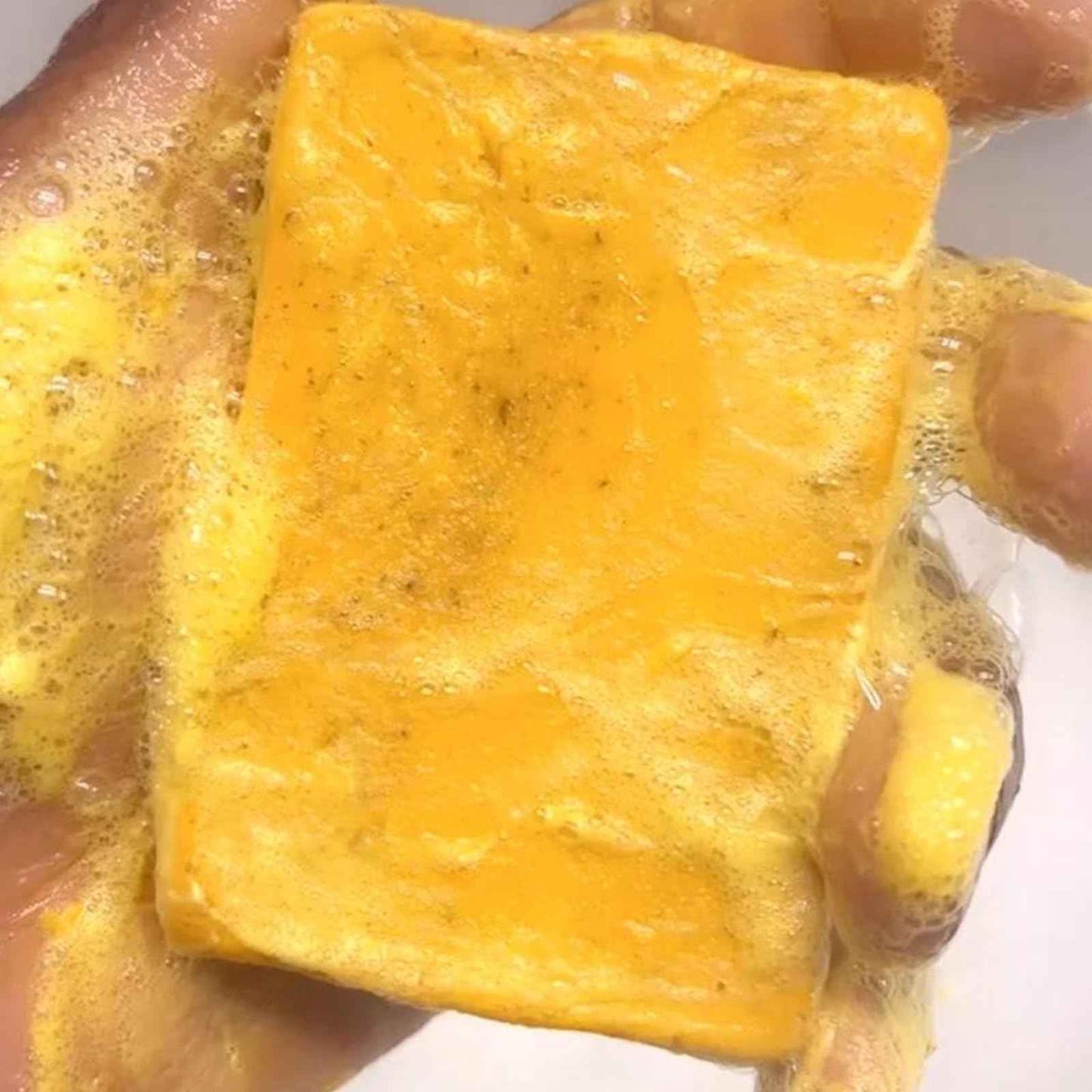 Lemon Turmeric Kojic Soap – Kojic and Turmeric Soap, Jabon De Curcuma Para Las Manchas, TurmericSoap Bar for Face and Body, Moisturizing Deep Cleansing