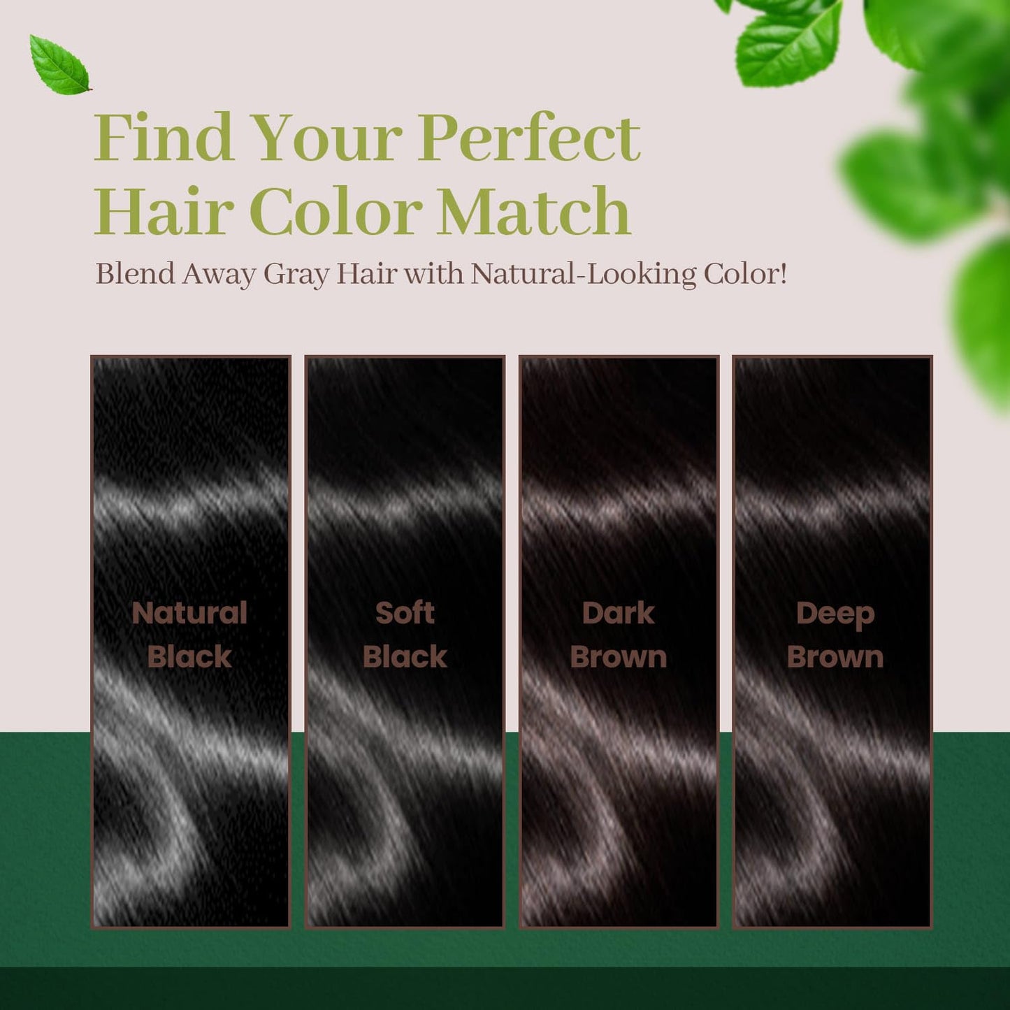 Dongsung Herb Speedy Color Cream (Natural Black, 3 Pack), PPD-Free Ammonia-Free Vegan Gray Coverage Hair Dye with Sun Protection, Odorless, Gentle for Sensitive Scalp, No Eye or Scalp Irritation