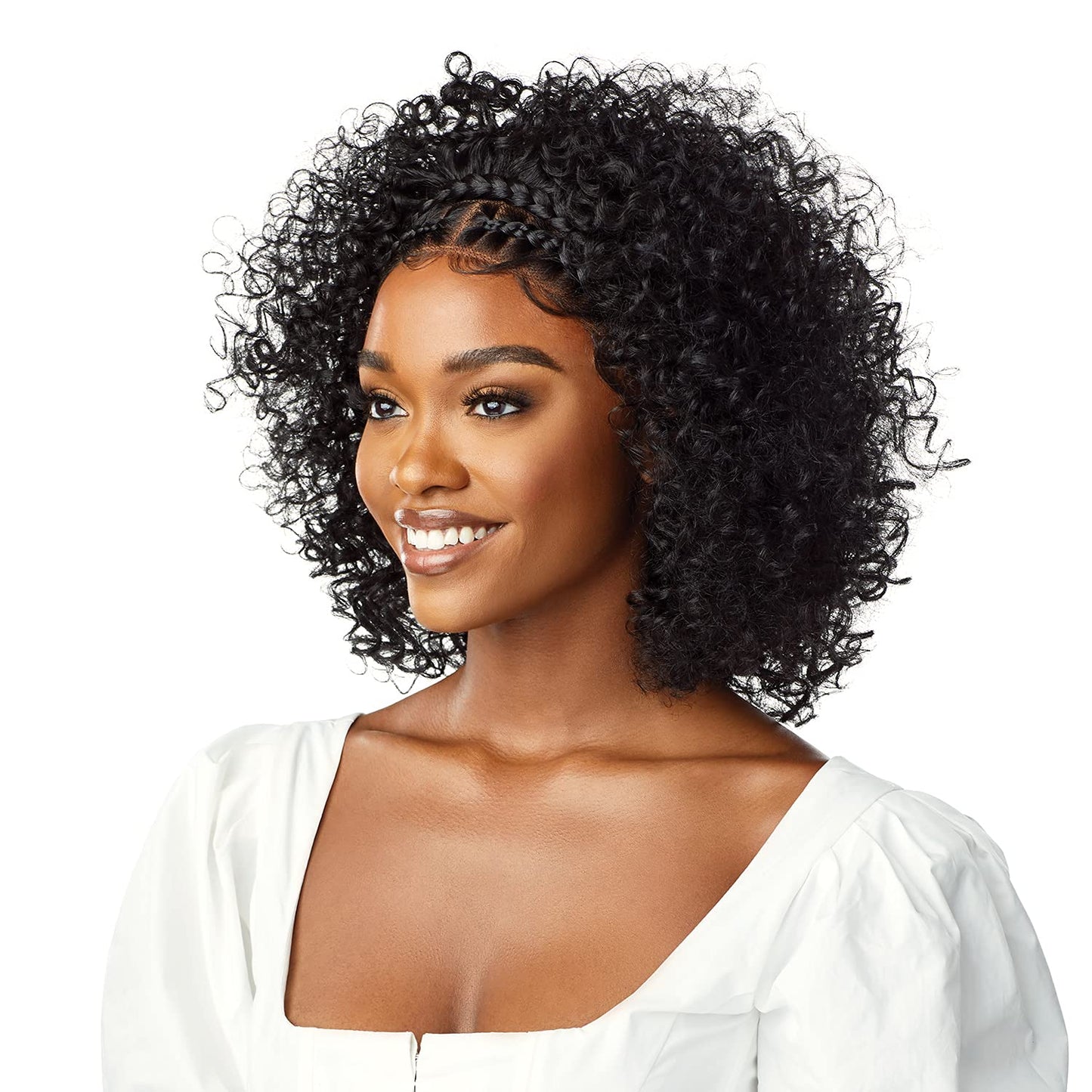 Outre Pre-Styled Synthetic HD 13X2 Lace Frontal Wig - Halo Stitch Braid 14" (DRCHILAT)