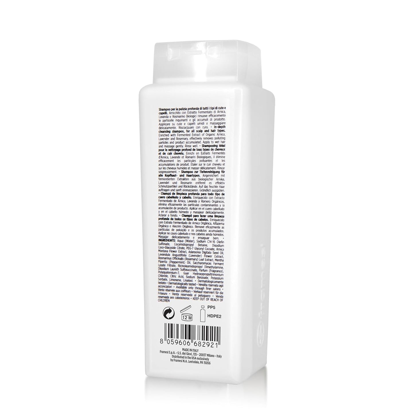 Framesi Morphosis Scalp Destress Shampoo - Soothing Formula for Sensitive Scalps | 8.4 fl oz, Natural & pH Balanced