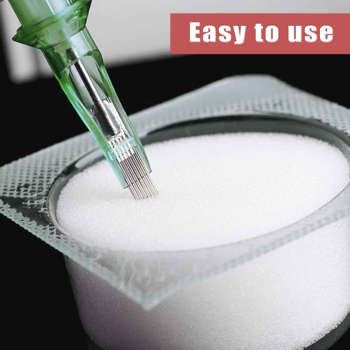 Dip Foam Cup - SOTICA 24pcs Professional Dipping Cleaning Rinse Cups Caps Sponge Cleaning Cups for Cartridge Cleaning Supplies