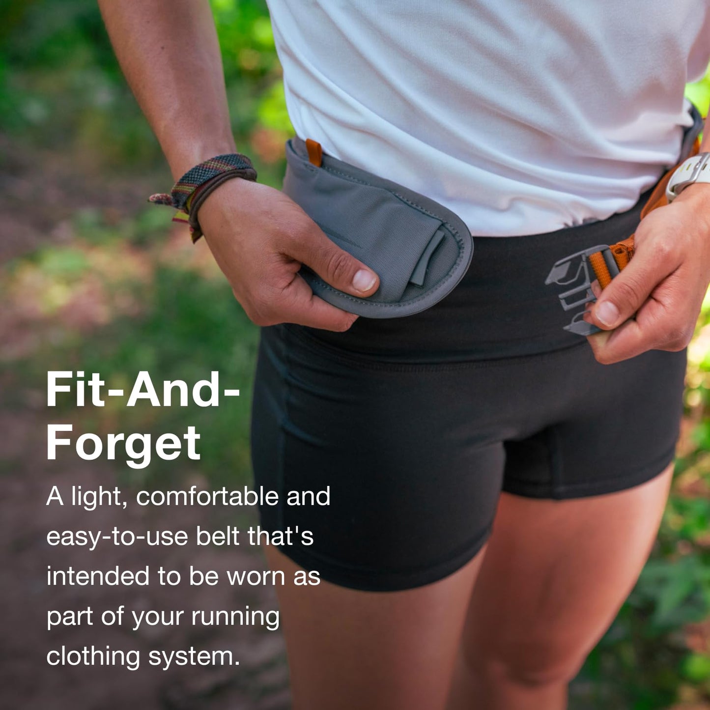 Osprey Duro Dyna LT Hydration Waist Pack with Hydraulics Soft Flasks for Running, Phantom Grey/Toffee Orange