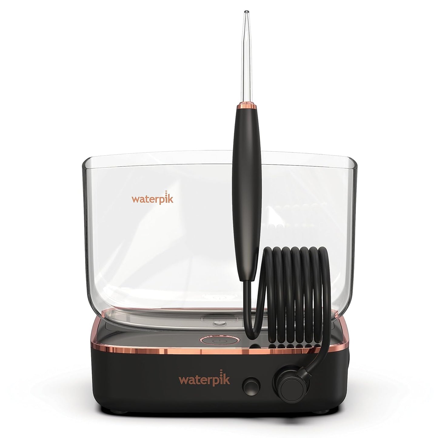 Waterpik Portable Water Flosser - Travel-Friendly Design, ADA Accepted | Black/Copper WF-04