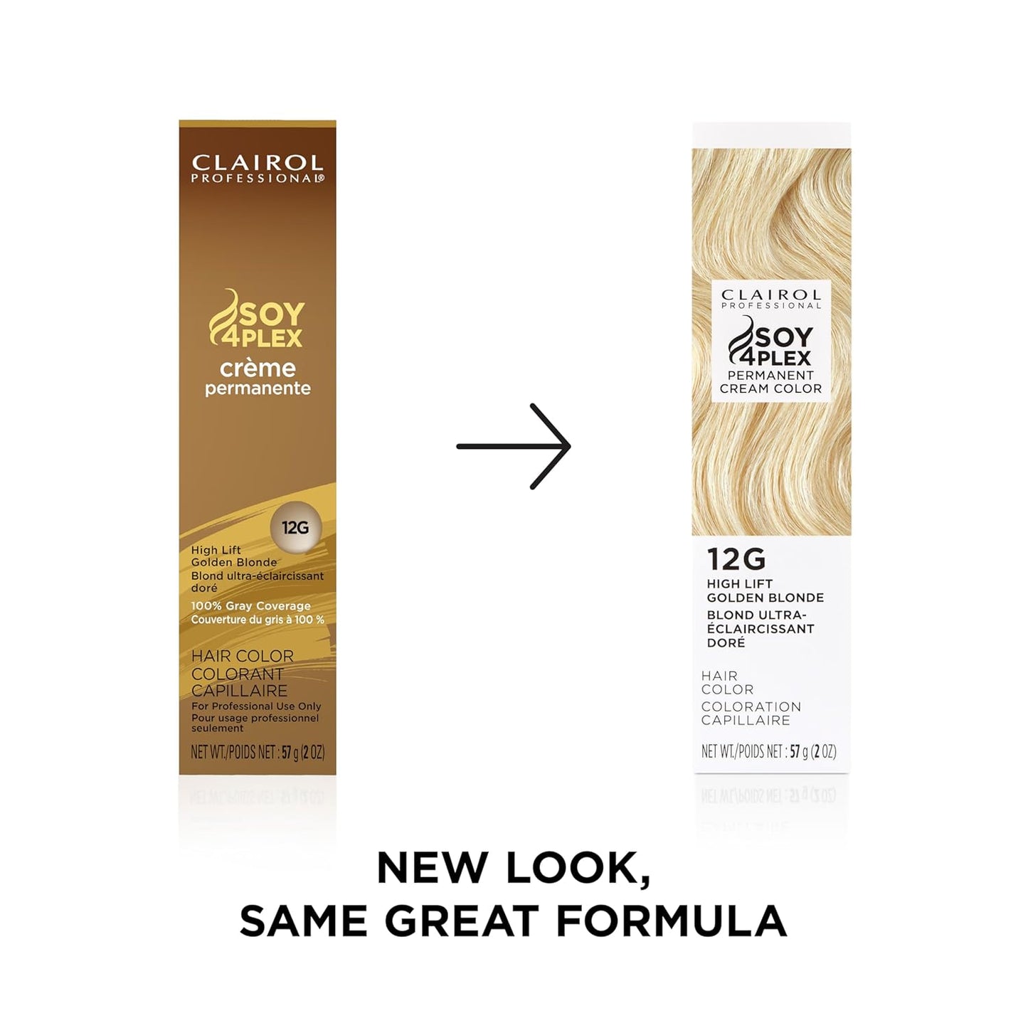 Clairol Professional Permanent Cream Hair Color - 100% Gray Coverage | Deep Conditioning in Blonde, Brown, Black & Red-Violet Shades