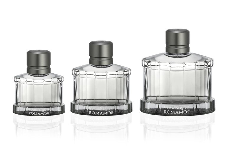 Laura Biagiotti Romamor for Men - Amber Woody Scent - Opens with Grapefruit, Black Pepper, Vetiver and Ginger - Enhancing Comfort for Everyday Use - Perfect for Date Night - 1.3 oz EDT Spray