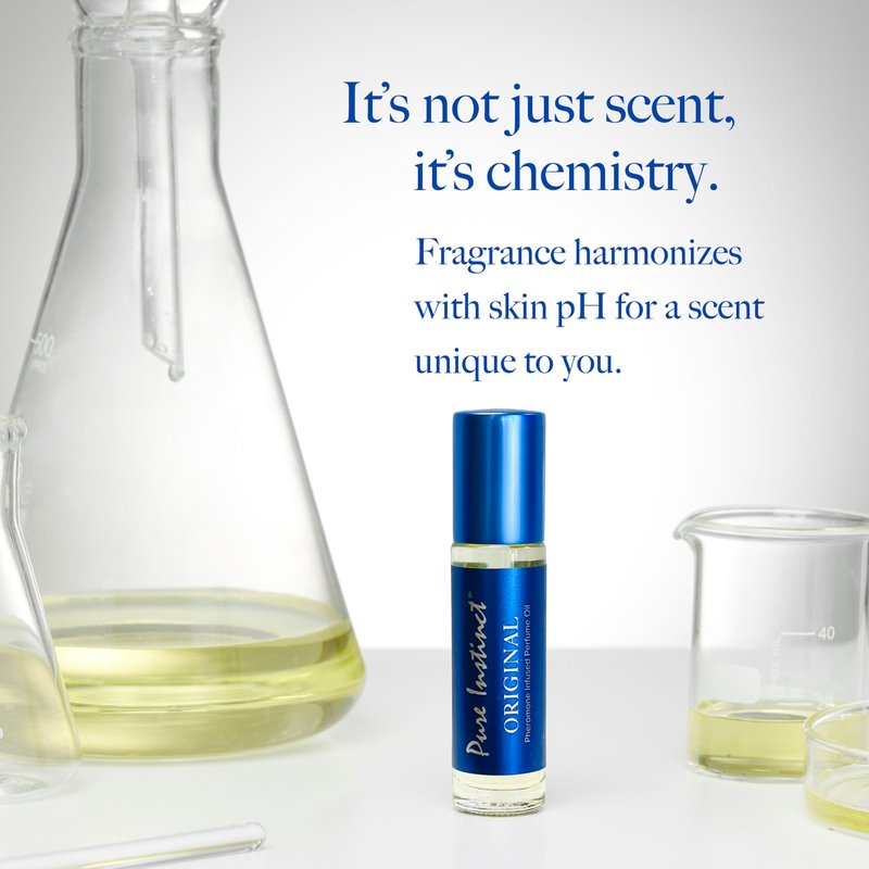 Pure Instinct Roll-On (3-Pack) - The Original Pheromone Infused Essential Oil Perfume Cologne - Unisex for Men and Women - TSA Ready