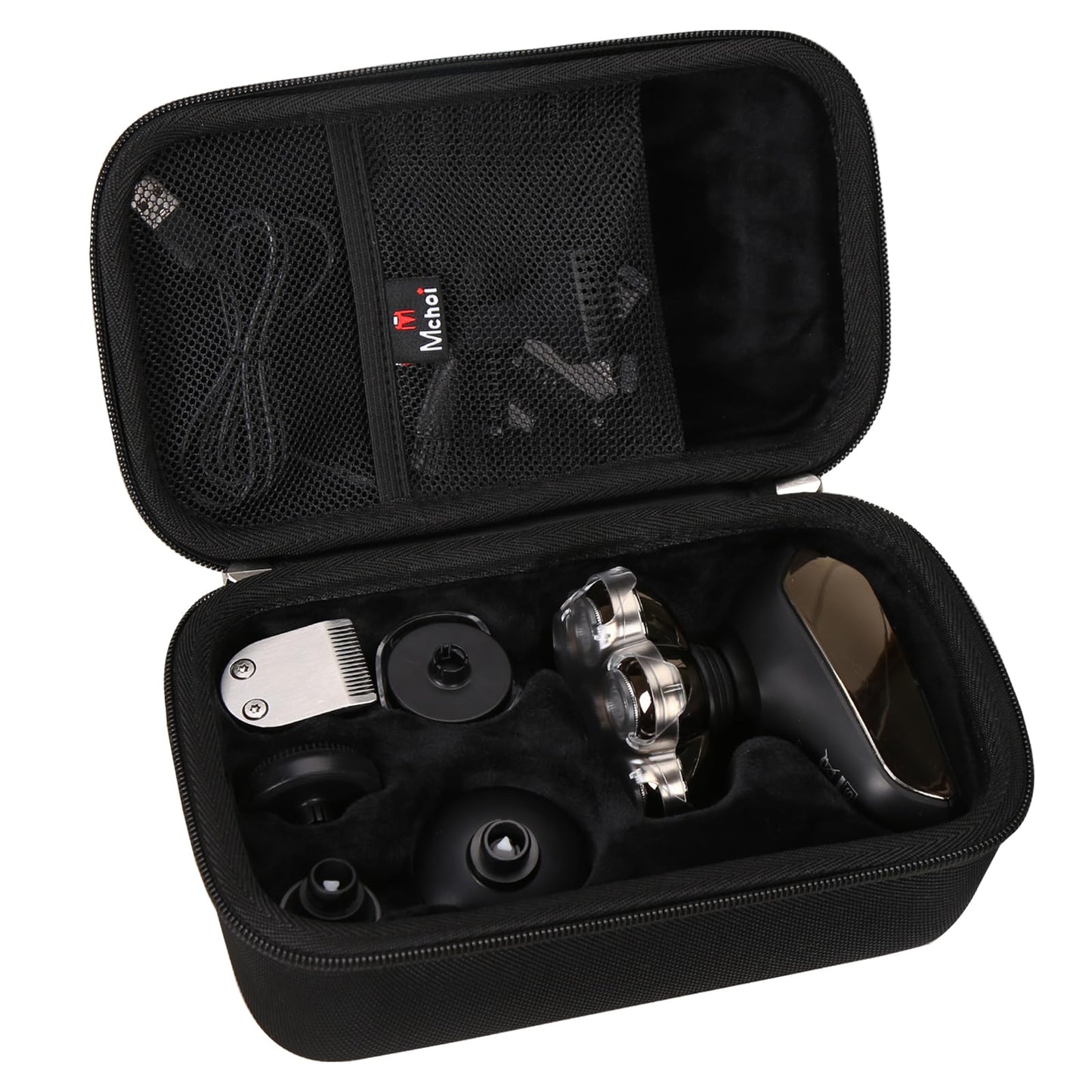 Mchoi Hard Case Suitable for SHPAVVER 5-in-1 Electric Razor IPX7 Waterproof for Bald Men, Waterproof Shockproof Head Shavers Protective Case, Case Only