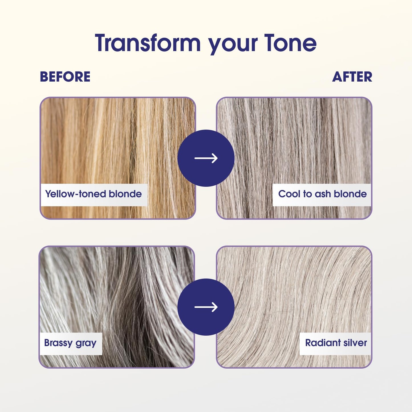 One 'n Only Shiny Silver Purple Shampoo & Hair Conditioner Set - Argan Oil Toning Hair Kit for Blonde, Gray, White & Highlighted Hair - Moisturizes, Brightens & Reduces Brassiness (33.8 oz)