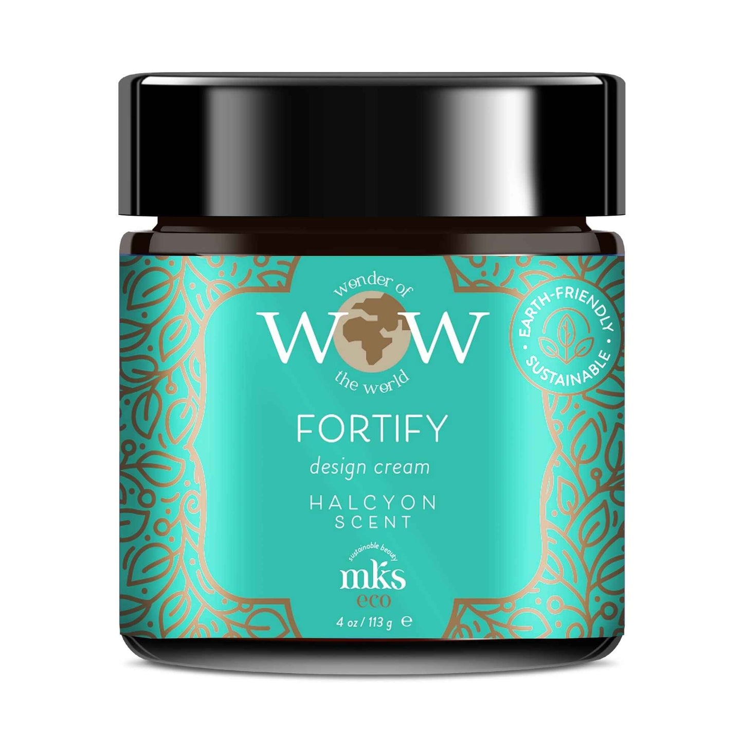 MKS eco WOW Fortify Design Cream, Halcyon Scent - 4 oz - Free From Silicones, Sulfate Cleansers, Parabens, Gluten, Mineral Oil & Petrolatum - Vegan, Cruelty Free