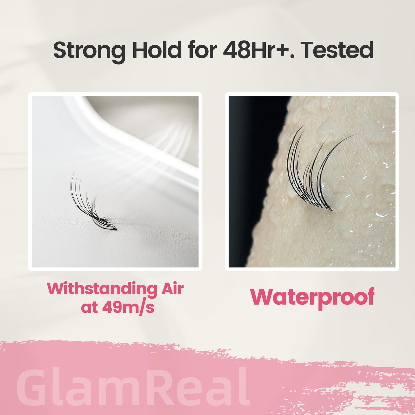 Self Adhesive Press On Lashes 10-14mm, Pop-On Glueless Lash Clusters, Natural ULTRA-THIN Invisible Band Lashes, Reusable No Residue 36 Clusters, Beginner Friendly kit by GlamReal (Fairy Airy)