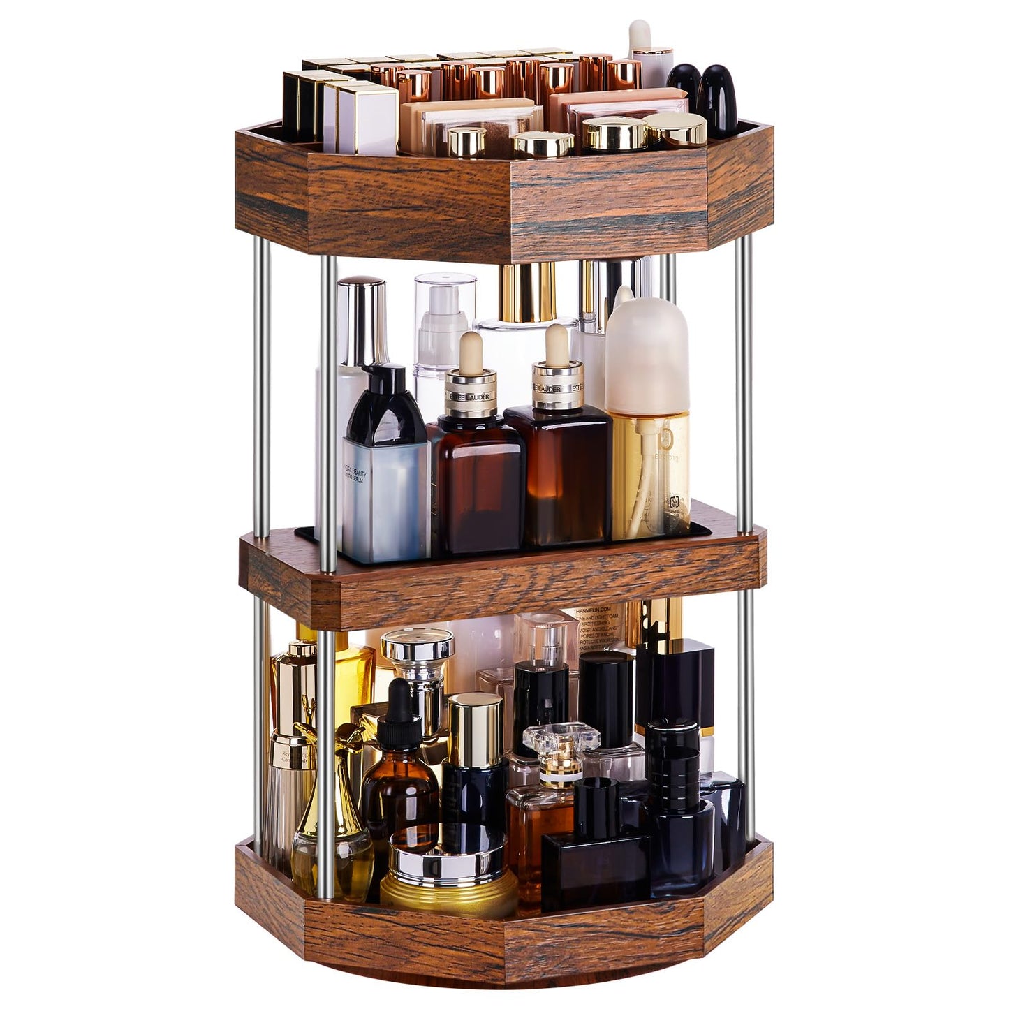Homde Makeup Organizer 360 Degree Rotating Cosmetic Storage Display Perfume Organizer Cologne Organizer