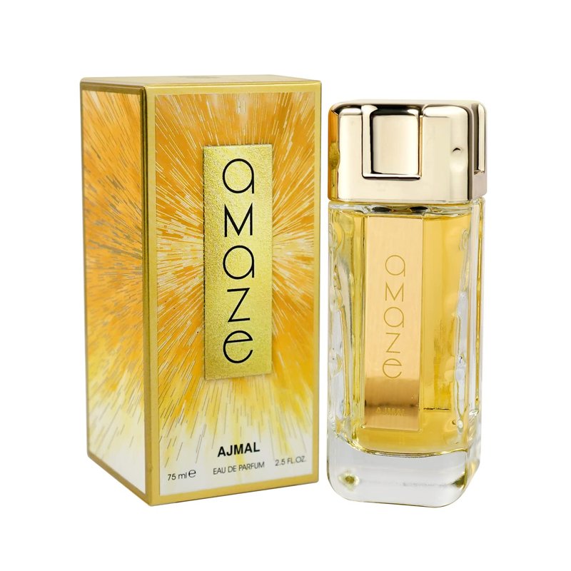 Ajmal Amaze Eau de Parfum 2.5 fl oz (75 ml) for Women | Long-Lasting Woody-Leathery Oriental Perfume | Luxury Fragrance Crafted in Dubai