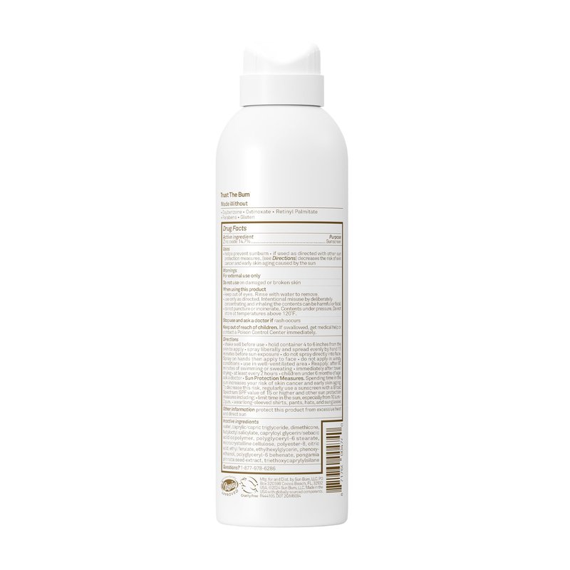 Sun Bum Mineral SPF 30 Sunscreen Body Spray - NEW FORMULA 2026 Water-Resistant Broad Spectrum Moisturizing Sunscreen with Vitamin E - Hawaii 104 Act Compliant (Without Octinoxate & Oxybenzone) - 6 oz
