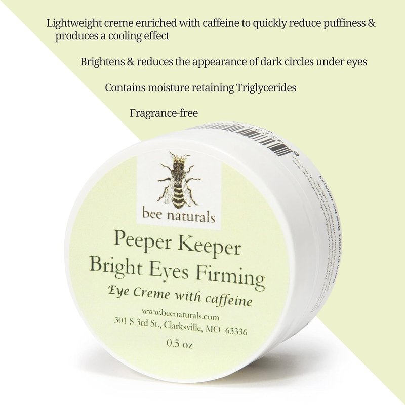 Bee Naturals Peeper Keeper Trio Eye Care Gift Set - Anti-Aging Solution for Wrinkles, Puffiness & Crow's Feet