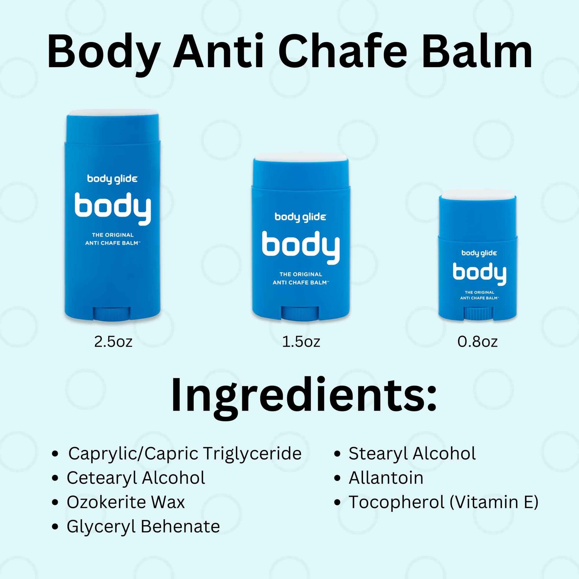 Body Glide Original Anti Chafe Balm | Anti Chafing Stick | Prevent Arm, Chest, Butt, Thigh, Ball Chafing & Irritation | Trusted Skin Protection Since 1996 |2.5oz