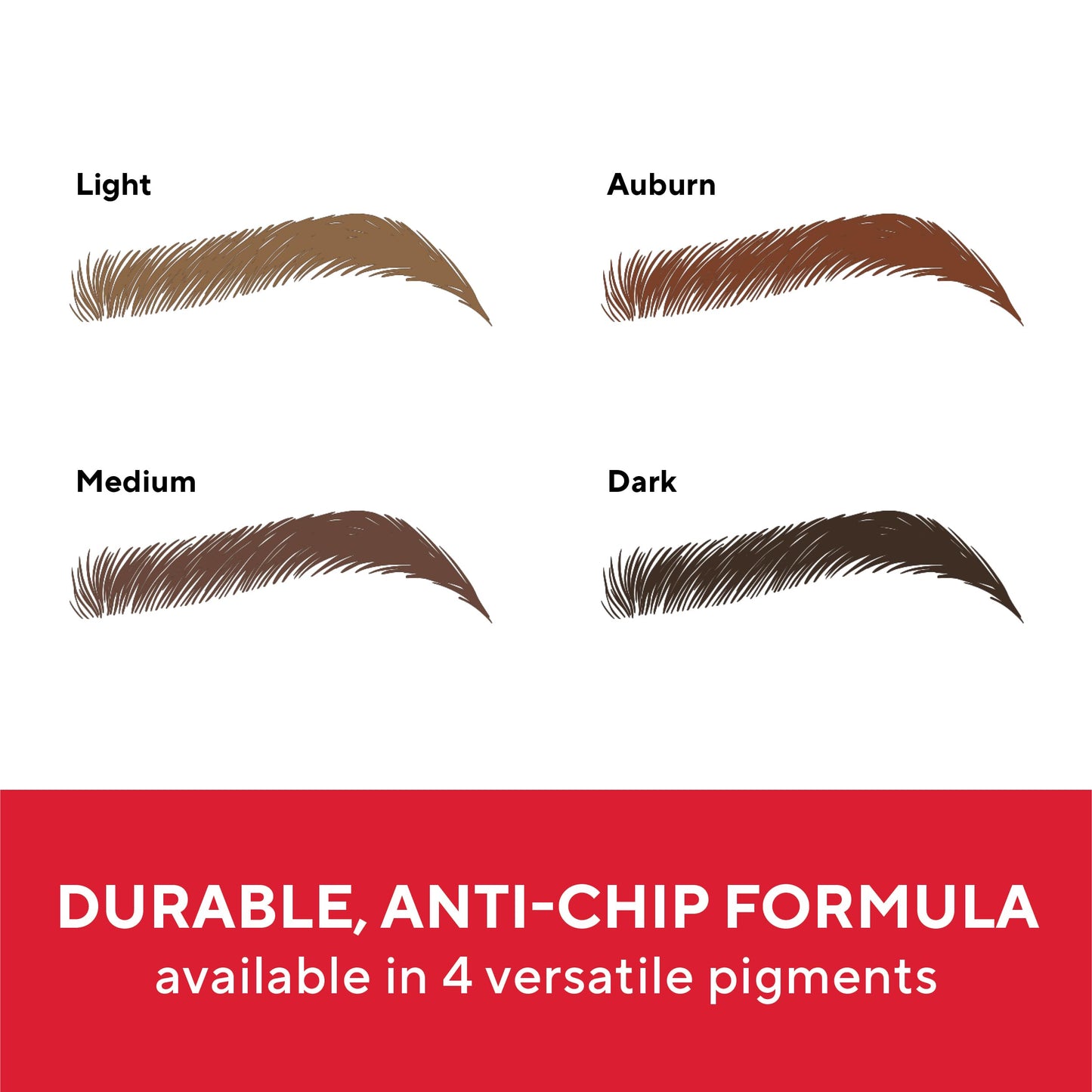 Mirabella Ultra Fine Brow Pencil, Anti-Chip Waterproof Eyebrow Pencil - Smudgeproof, Blendable & Retractable Eyebrow Pencil to Define and Fill In Brows Naturally - Dark