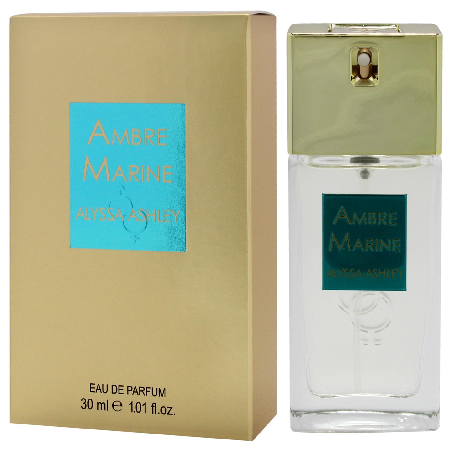 Alyssa Ashley Ambre Marine - Perfumes for Women and Cologne for Men - Long Lasting Mens Cologne - Notes of White Flowers and Iris - 1.01 oz EDP Spray