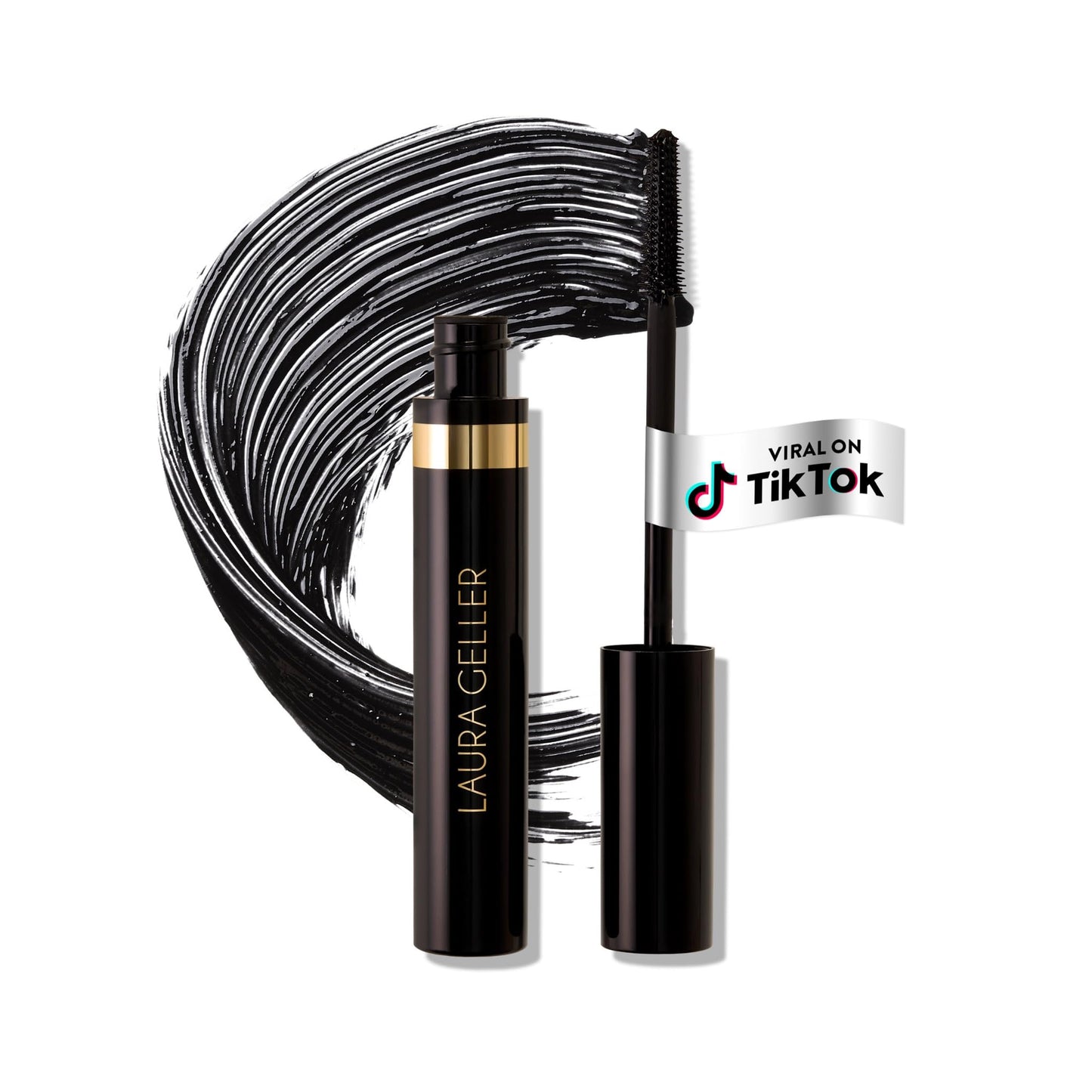 LAURA GELLER NEW YORK Kajal Longwear Mascara – Black – Volumizing, Lengthening, & Defining Mascara - Smudge‑Proof & Flake‑Proof Wear, Buildable Formula