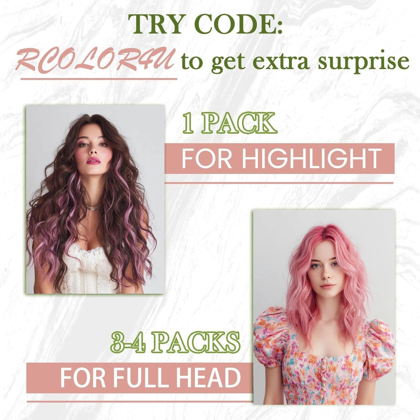 RUNATURE Pink Tape in Hair Extensions Human Hair 14 Inch 20g 10pcs