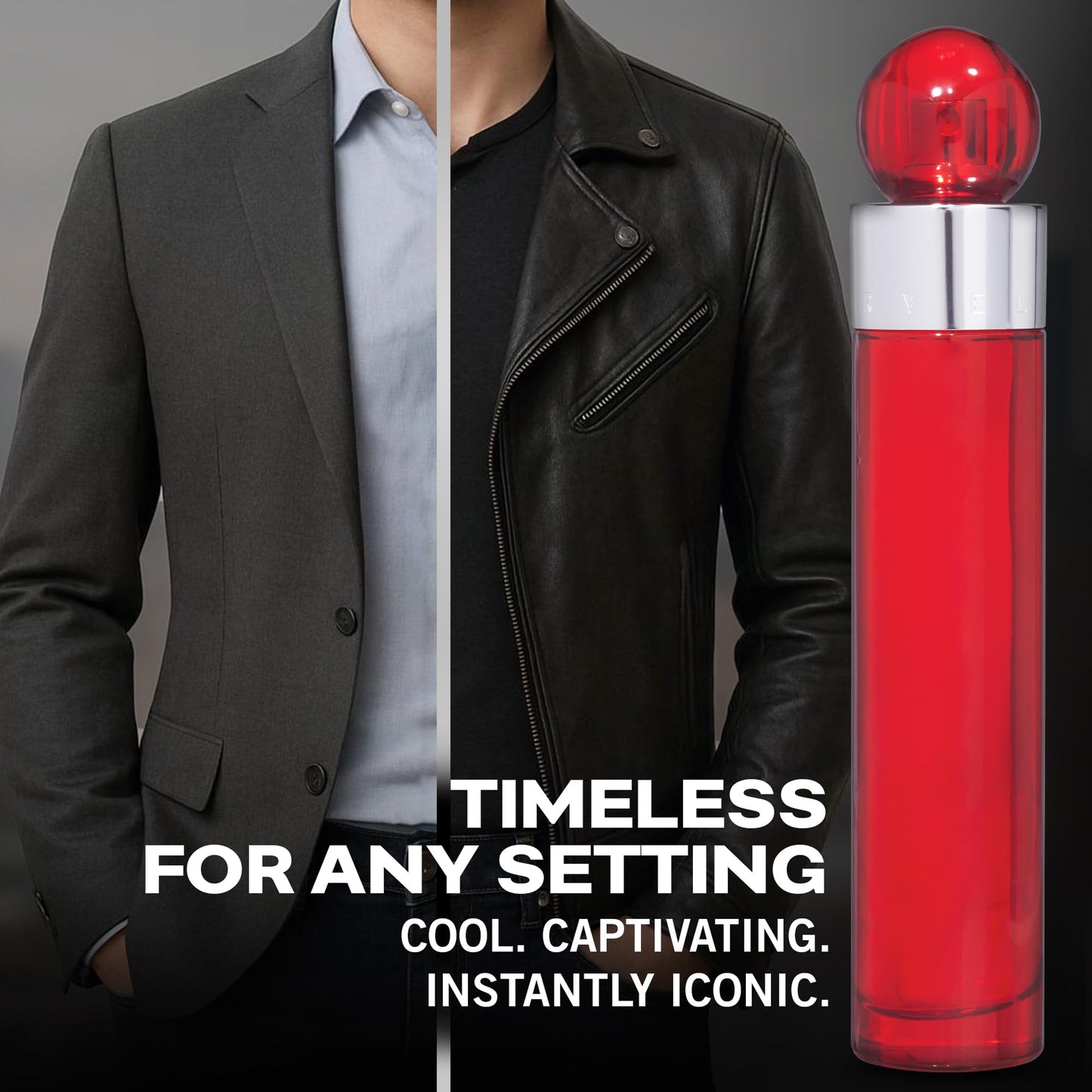 Perry Ellis 360° Red Eau De Toilette Spray for Men - Mens Cologne, Long Lasting Perfume, EDT, Fragrance with Notes of Clove, Cinnamon & Patchouli - 3.4 fl oz (100 mL)