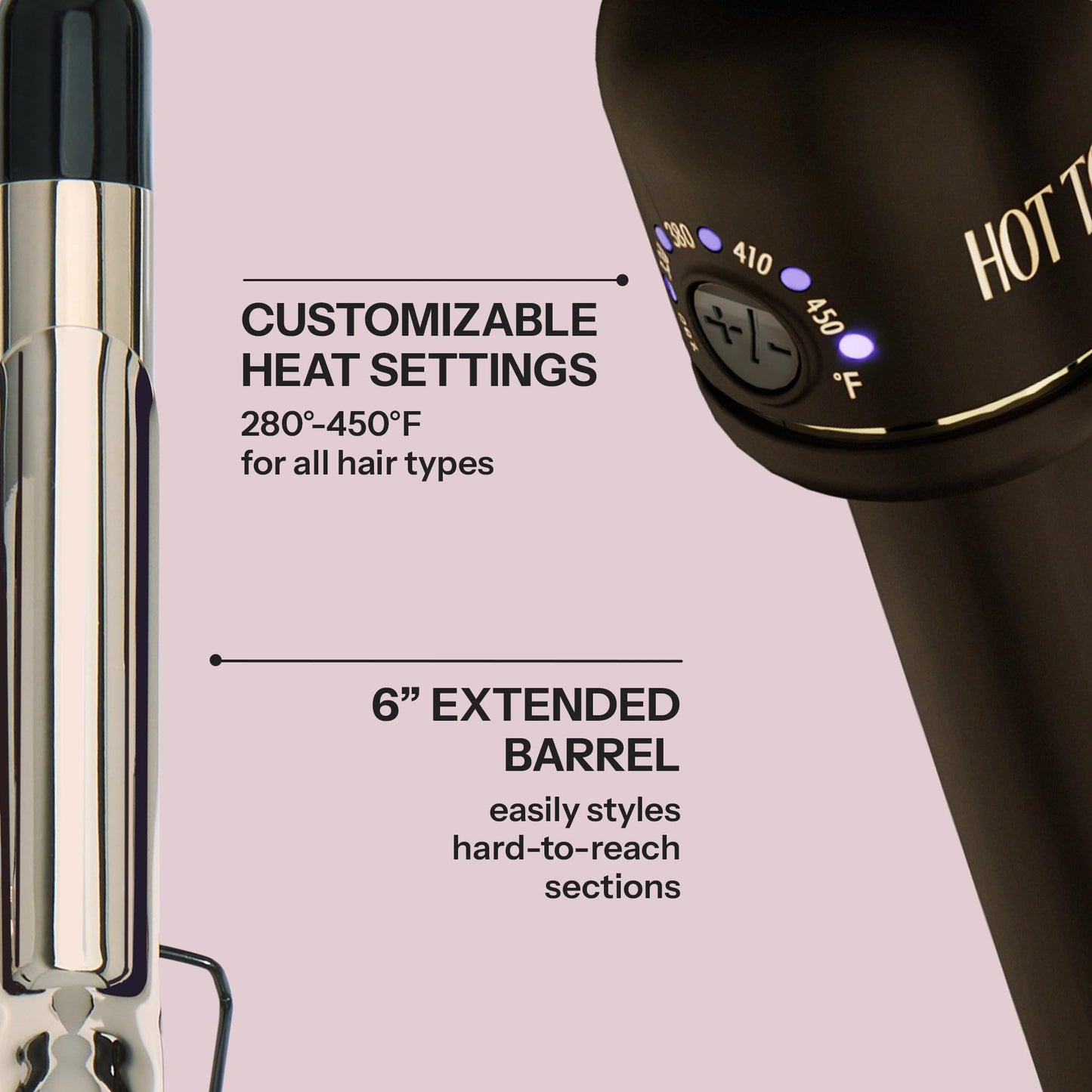 Hot Tools 24K Gold Professional 3/4" Extended Barrel Curling Iron