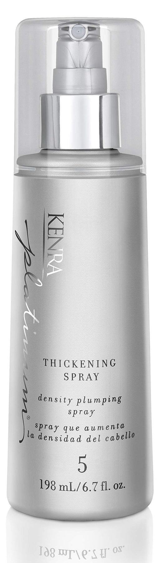Kenra Professional Platinum Thickening Spray 5 | Volumizing Styler | Density Plumping Spray | Increases Hair Thickness Up To 96% | Humidity Protection & Frizz Taming | All Hair Types | 6.7 fl. oz