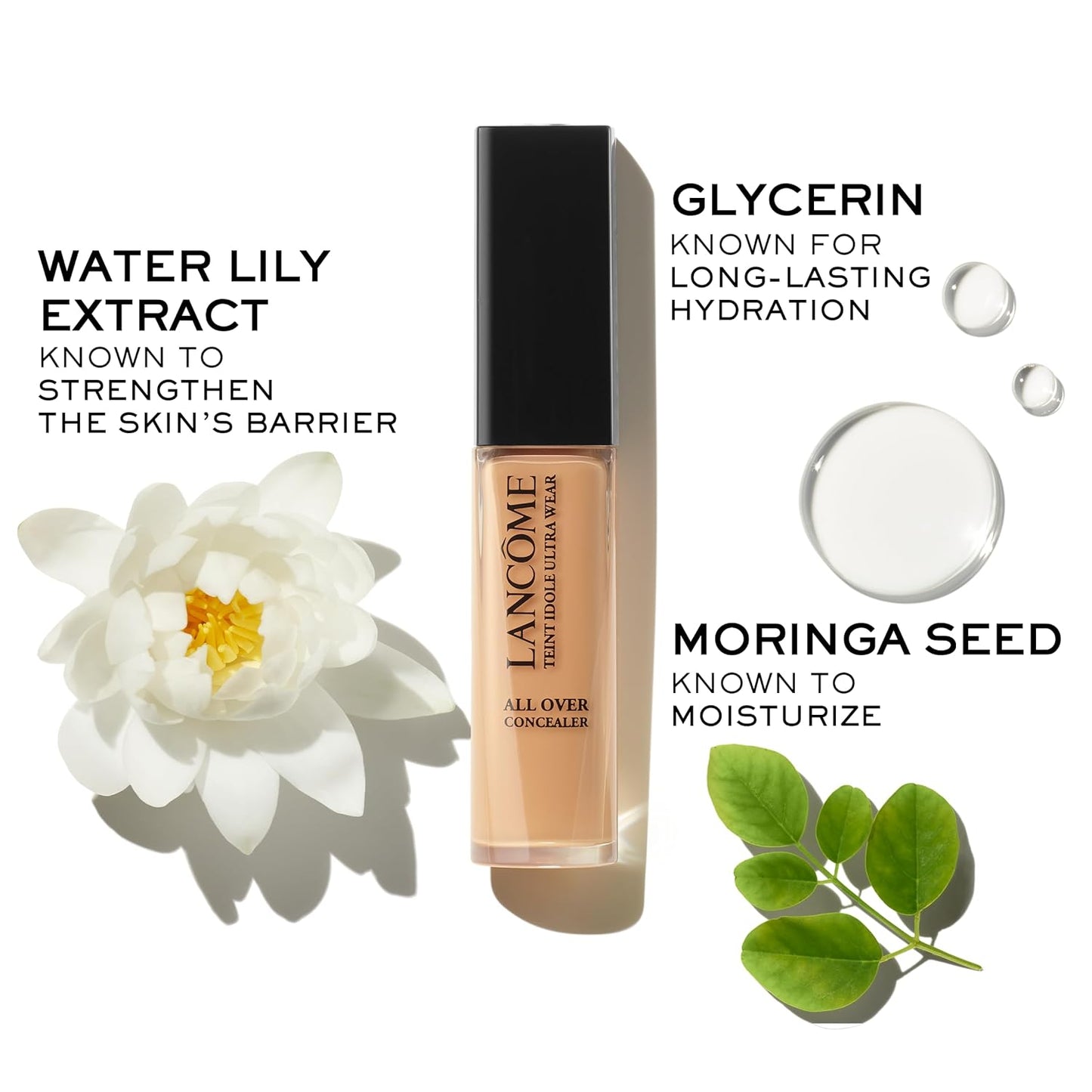 Lancôme Full Coverage Concealer - Lightweight Natural Matte Finish | 24-Hour Wear