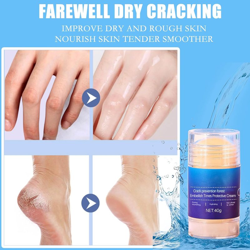 Lexenic Anti-Crack Foot Cream - Moisturizing Foot Care for Dry, Cracked Heels | 2-Pack, Nourishing & Softening Formula