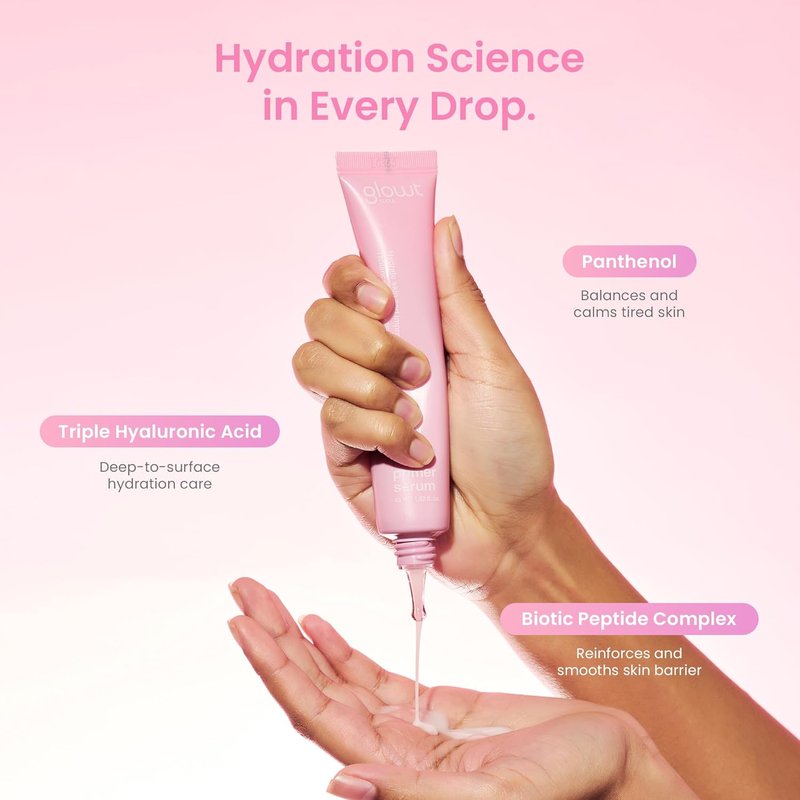 Glow Skin Prep Primer Serum - Hydrating Makeup Gripping Base with Triple HA & Biopeptides | 45 ml / 1.52 fl. oz.