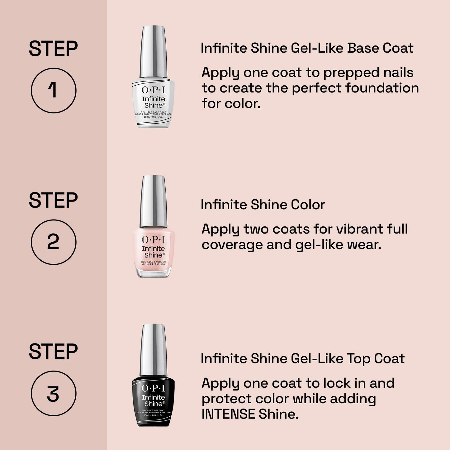 OPI Infinite Shine Strawberry Margarita | Opaque Bright Pink Crème Long Wear Gel Like Nail Polish | Vegan, Long Lasting, Streak Free