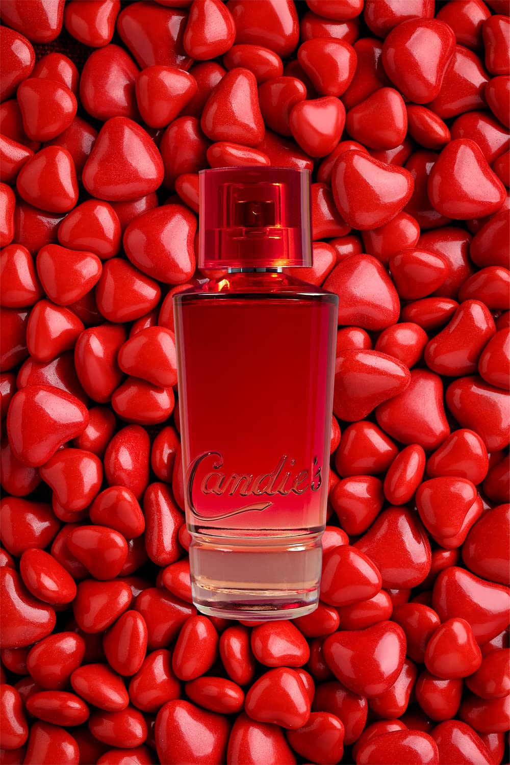 CANDIE'S Red For Him Eau de Toilette - Long-Lasting Cologne for Men, Sweet Masculine Scent, Strong Body Spray, Ideal for Daily Wear, Lasts All Day, Affordable Fragrance, Refreshing and Bold, 3.4 fl Oz