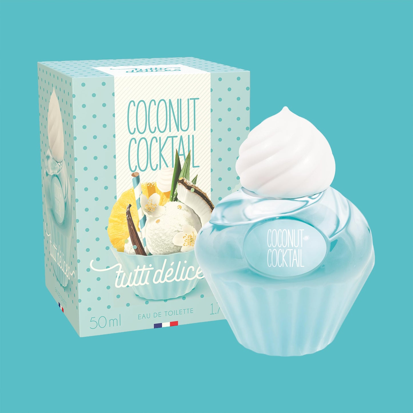 TUTTI DELICES Coconut Cocktail Perfume, Sweet Eau de Toilette, 50ml