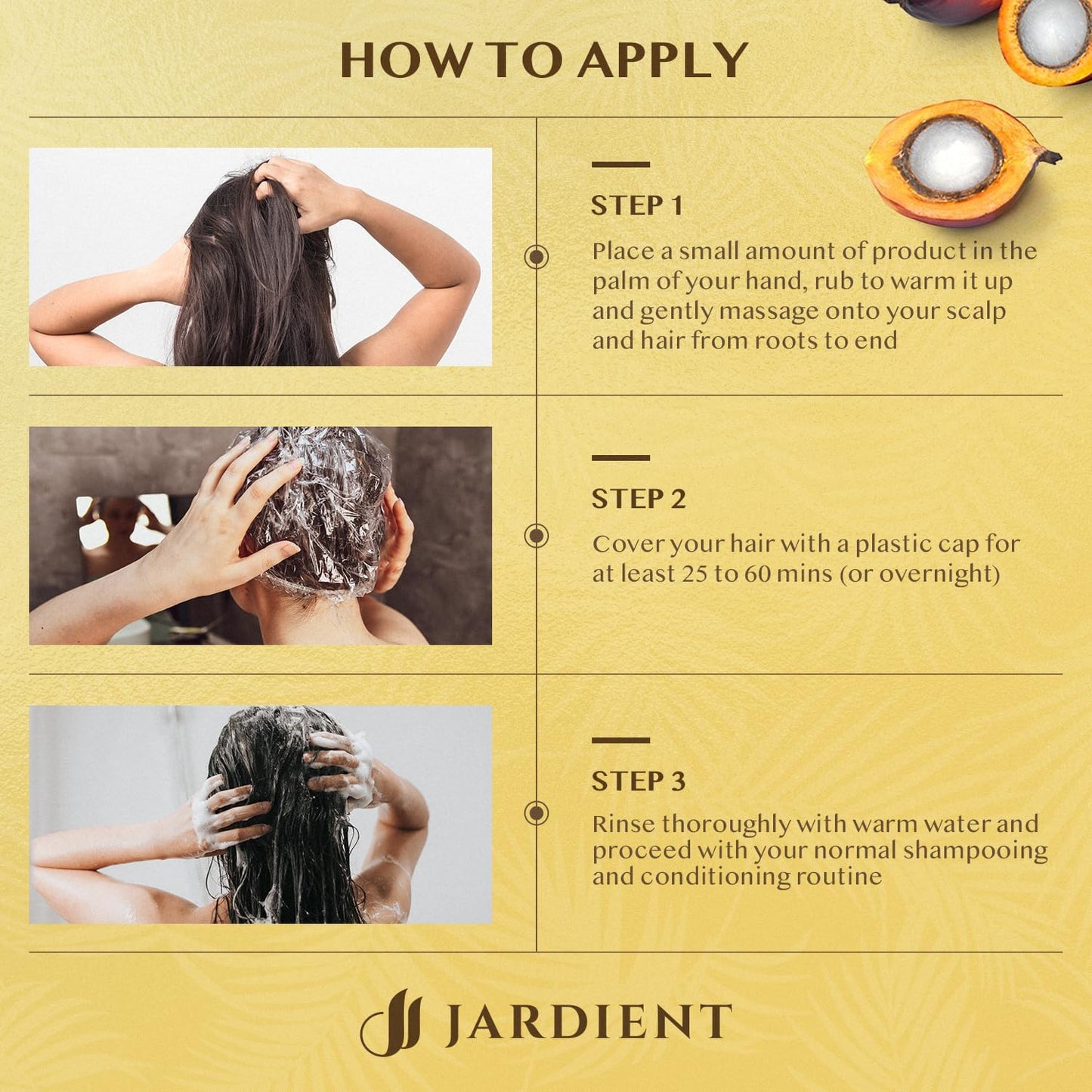 Jardient Raw Batana Oil for Hair Growth: Dr Sebi Organic Batana Oil from Honduras - 100% Pure & Natural - Promotes Thicker & Stronger Hair for Men & Women (4 OZ)