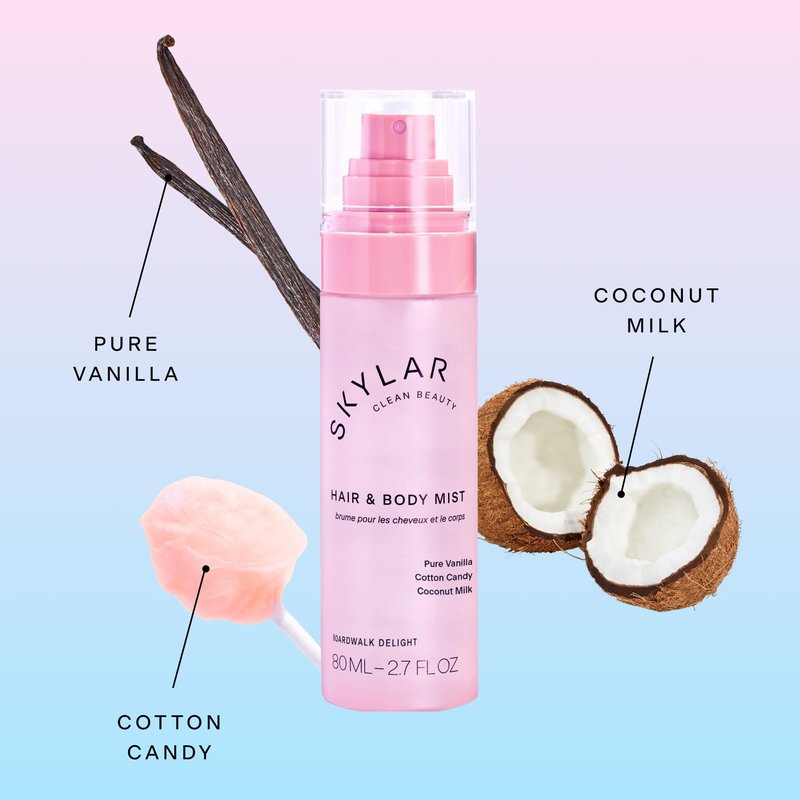Skylar Vanilla Sky Hair & Body Mist | Hypoallergenic & Clean Fragrance | Vegan, Cruelty Free, and Safe For Sensitive Skin | 80 ML, 2.7 Fl Oz