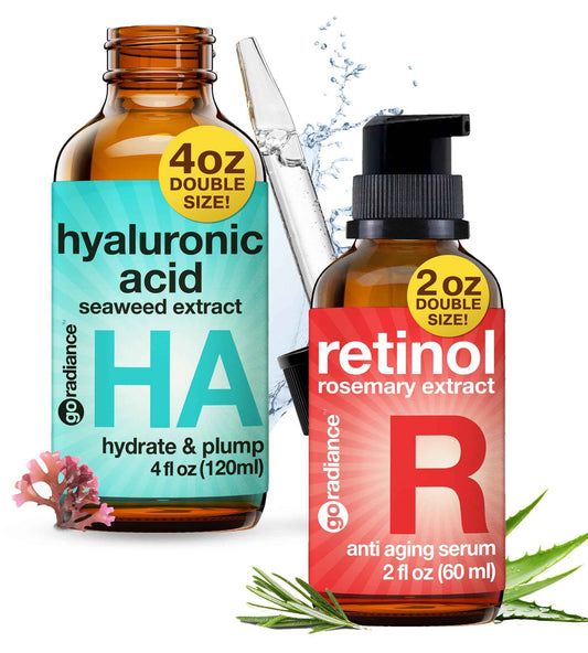 Go Radiance Hyaluronic Acid Serum + Retinol Serum