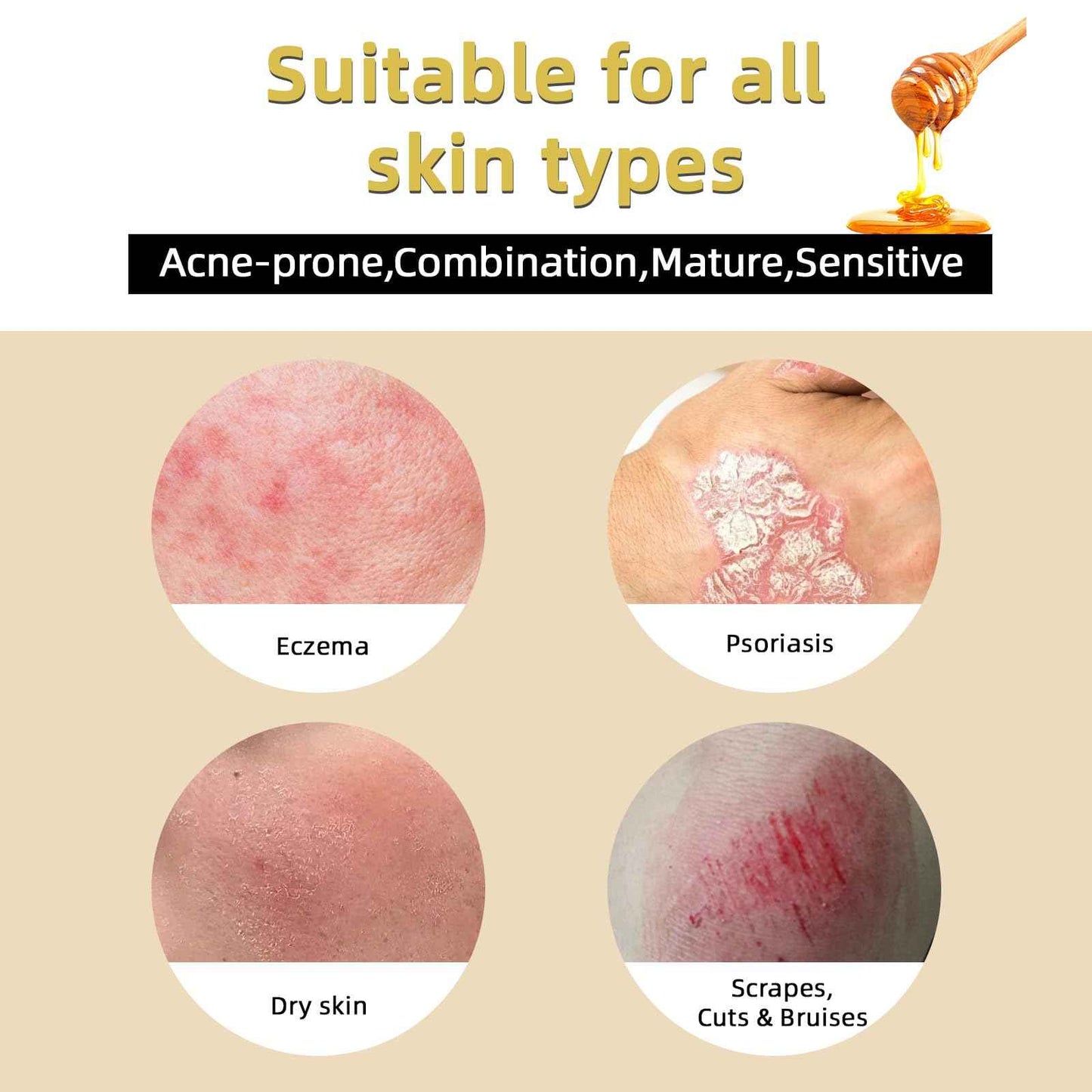 Tallow and Honey Balm for Skin Honey Butter Face & Body Cream For Skin Firming & Hydrating Balm Skin Care Tallow Face Moisturizer Cream (2)