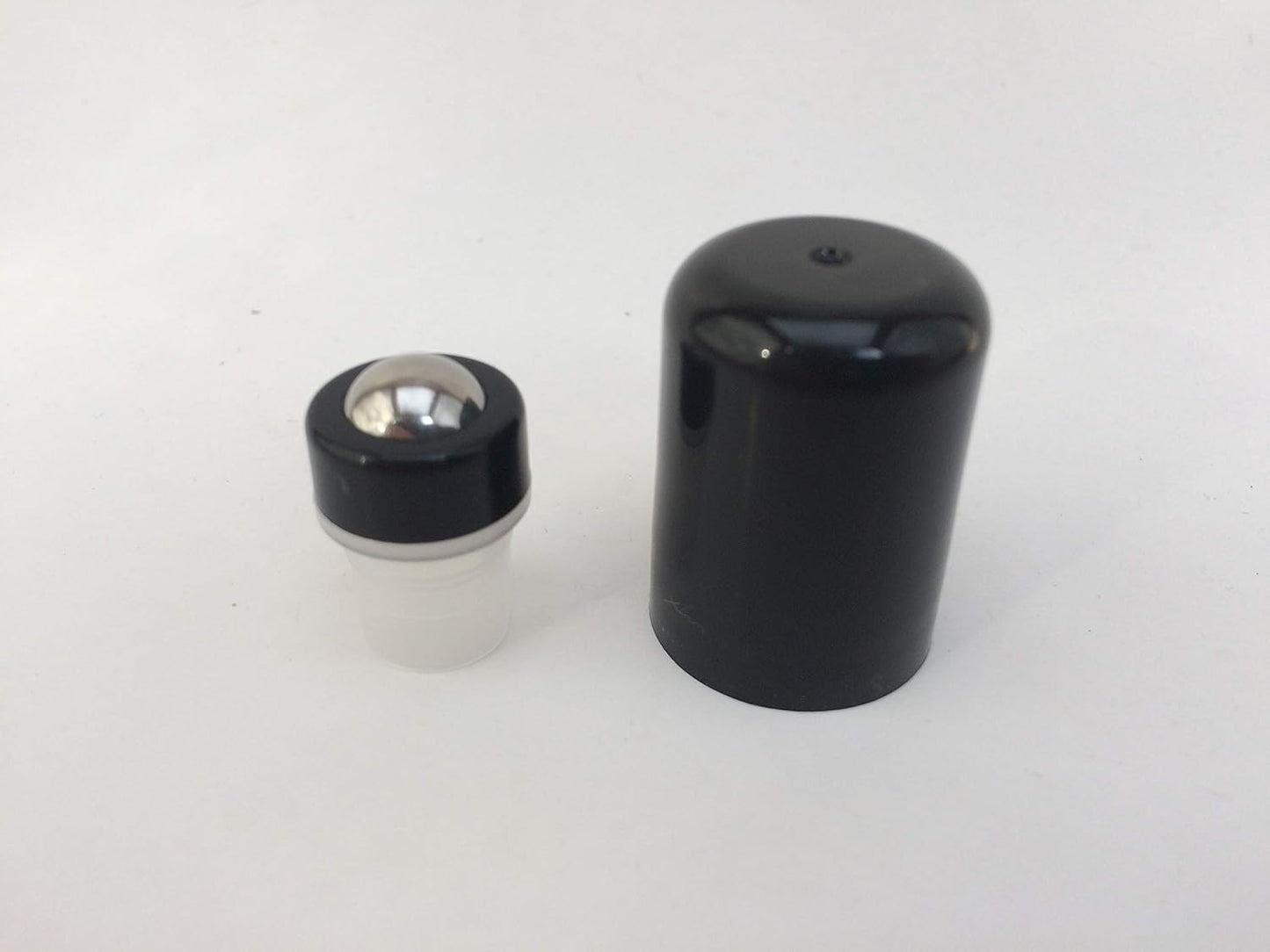 Stainless Steel Roller Tops - 8 Pack with Caps | Fits 11mm Neck Opening, Leak-Proof & Rust-Resistant for Essential Oil Bottles