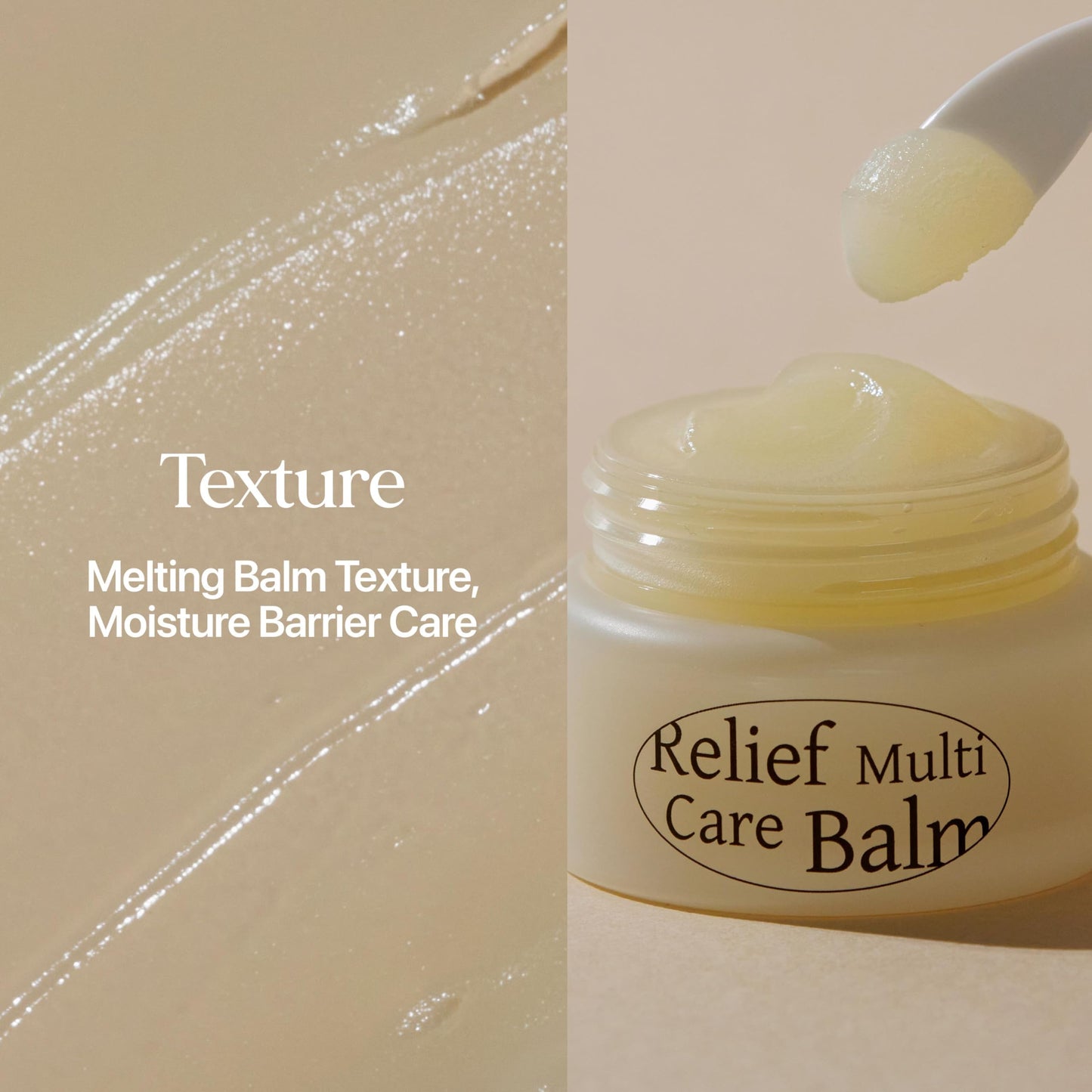 LU'PIUM Relief Multi Care Balm - Vegan All-in-One Moisture Balm with Avocado Oil & Ceramide, Hydrating & Soothing Barrier Care for Face & Body (30g, 1.06 oz)