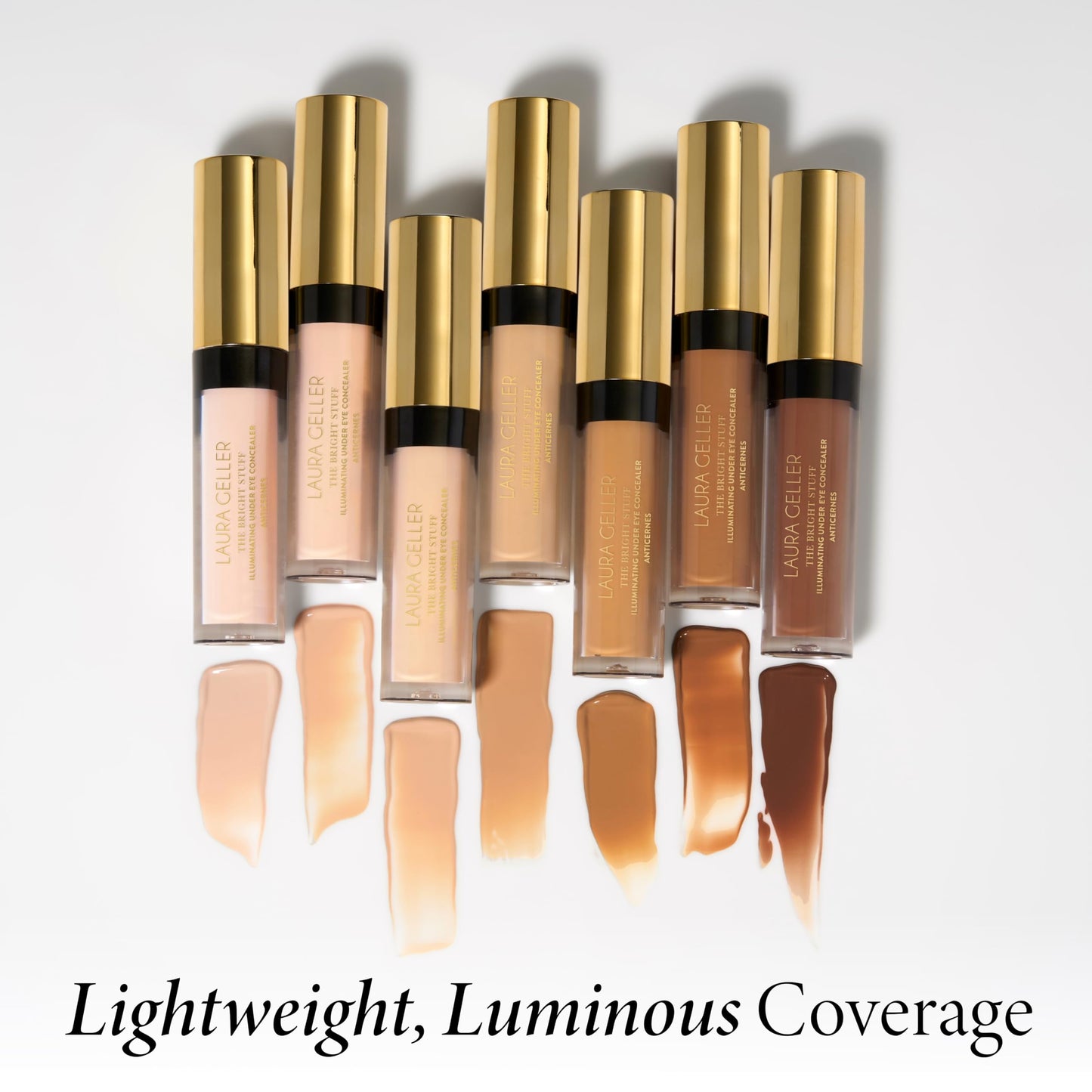 LAURA GELLER NEW YORK The Bright Stuff Illuminating Under Eye Concealer with Cooling Metal Tip - Light Coverage (02 Fair)