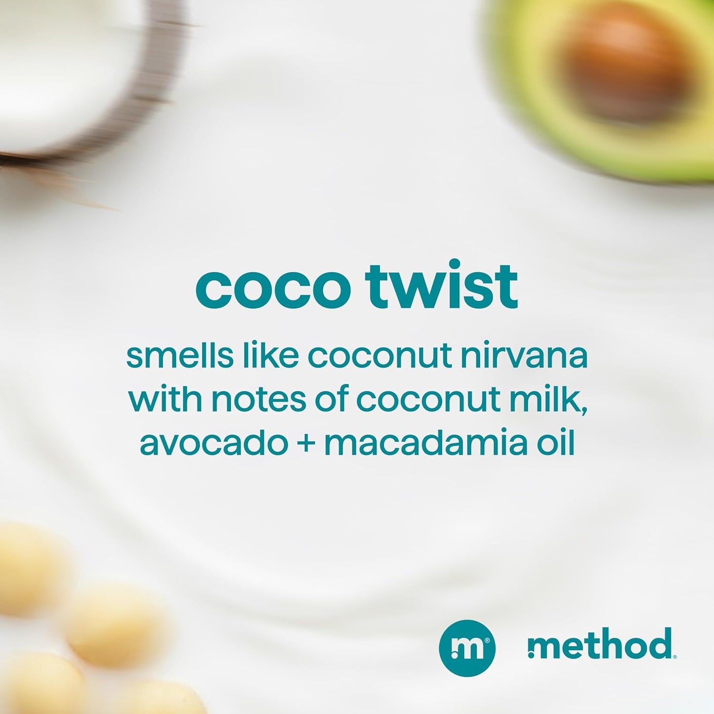 Curl Defining Co-Wash | Method Coco Twist - Moisturizes & Detangles Hair - 13.5 oz, Sulfate & Paraben Free
