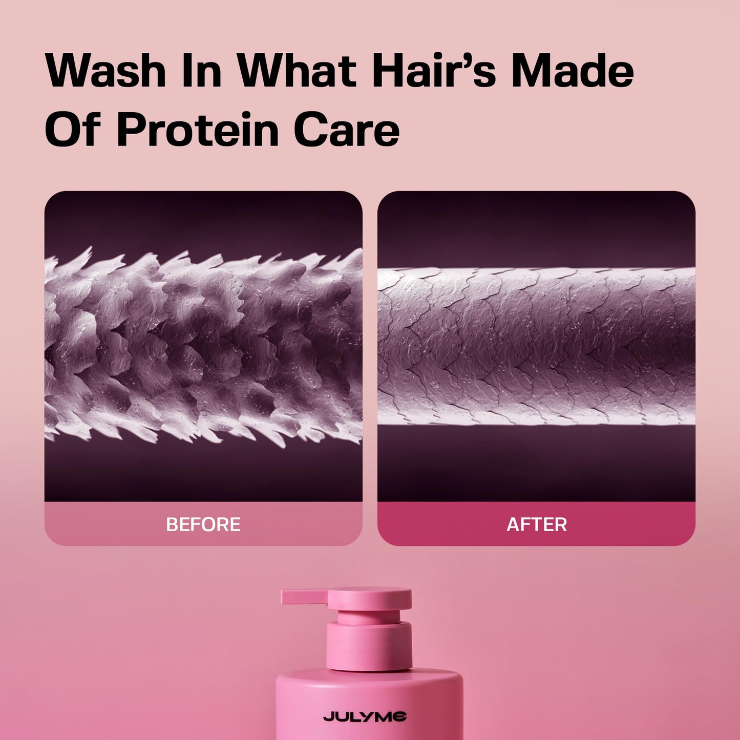 JULYME Perfume Shampoo for Damaged Hair-Sulfate Free, Collagen, Biotin, Volume Care, 500ml (Woody & Musk)