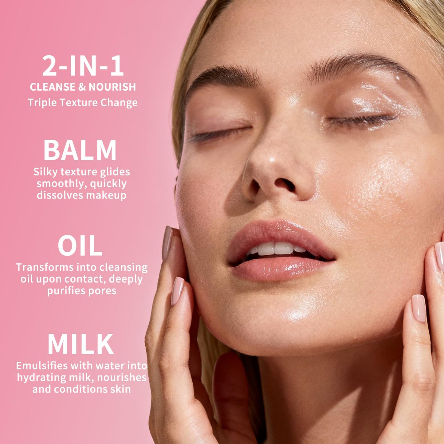 dewyhour Rose Makeup Remover Cleansing Balm – Melts Stubborn Waterproof Makeup for Daily Evening & Post-Gym, Nourishes Sensitive Skin, Zero Residue, One-Step Vegan Korean skincare for Travel 2.46 oz