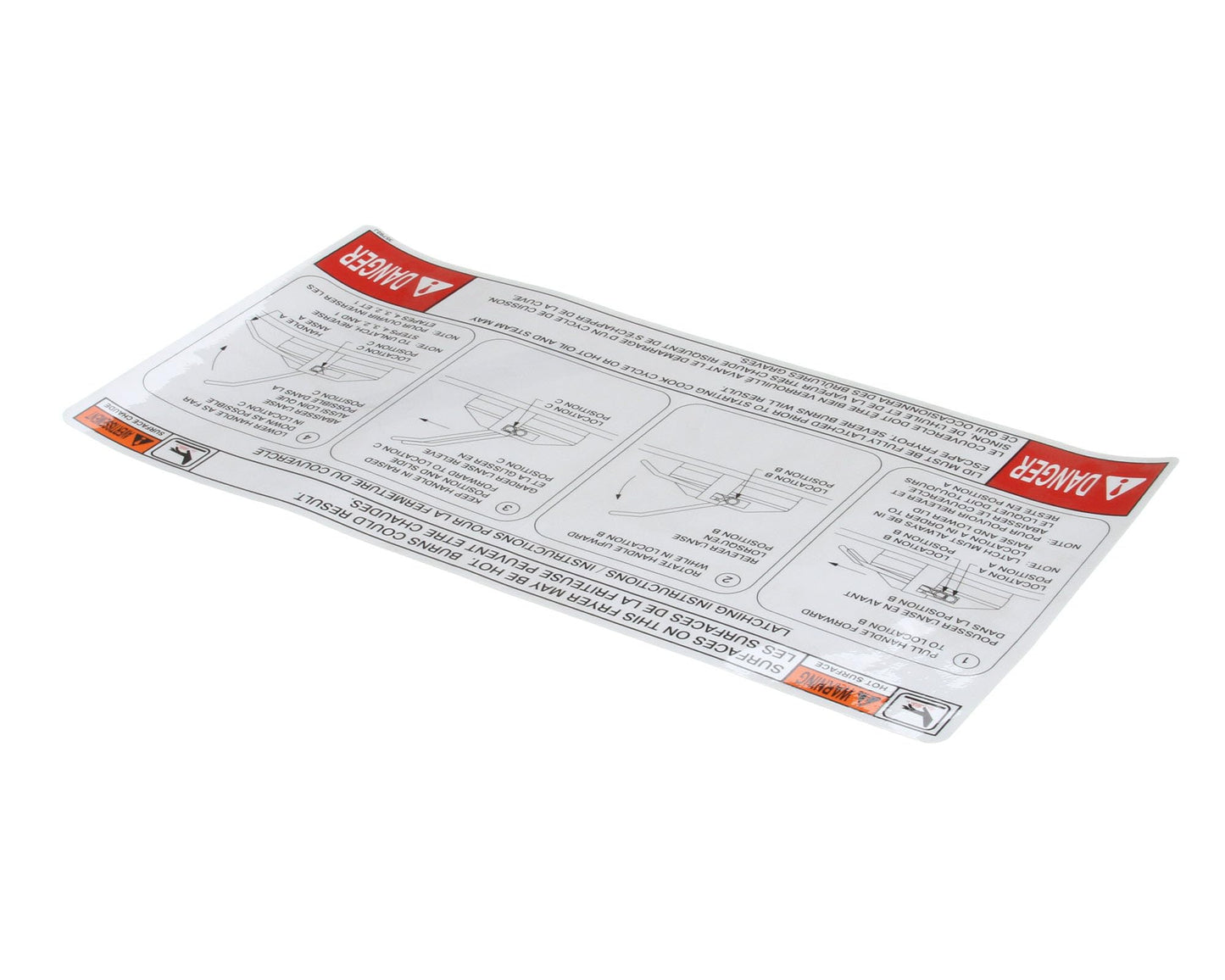 Henny Penny 35792 Label Lid Instruction English/French