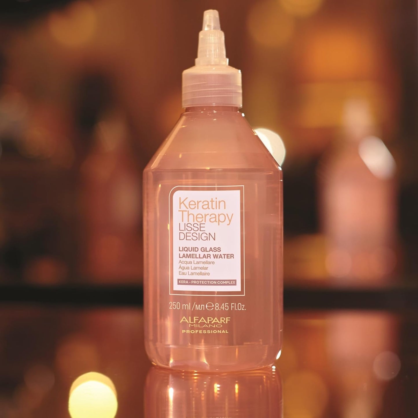 ALFAPARF MILANO Hair Gloss Treatment - Keratin Therapy Lamellar Water for Shiny, Frizz-Free Hair | 8.45 fl oz