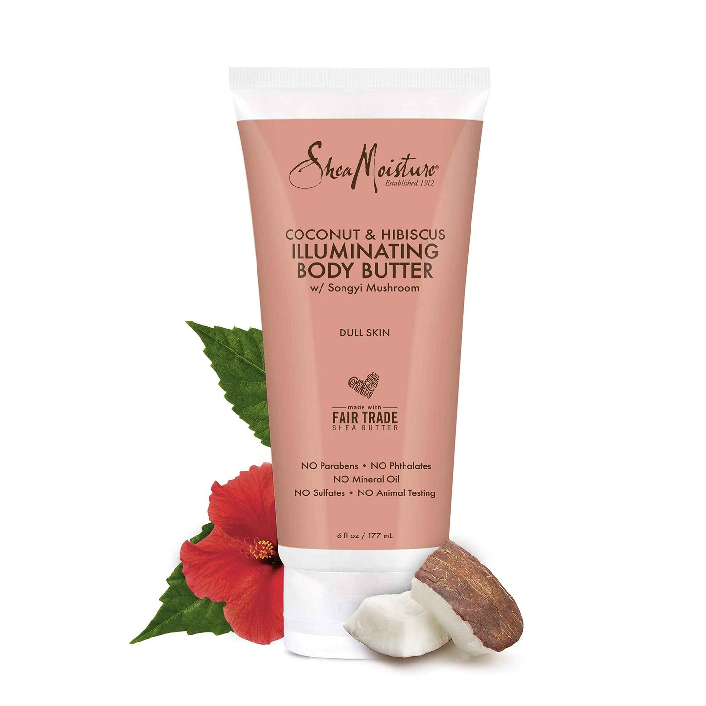 SheaMoisture Coconut & Hibiscus Body Butter, 6 Ounce