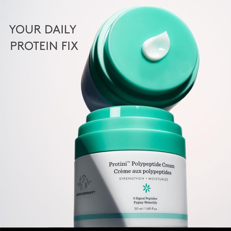 Drunk Elephant Protini Polypeptide Cream | Firming Moisturizer for Clean, Clinical Skincare - 1.69 oz, Fragrance-Free