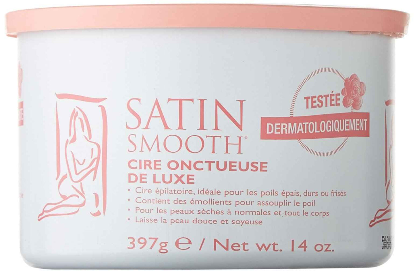 Satin Smooth Deluxe Cream Pot Wax, 14 Ounce