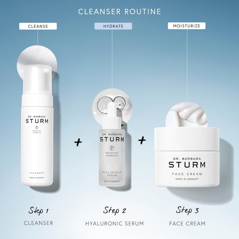 Face Cleanser 5 Fl Oz, Gentle Foaming Facial Cleanser for Women, Removes Makeup and Impurities, pH Balanced Care, Luxury Skincare By Dr. Barbara Sturm