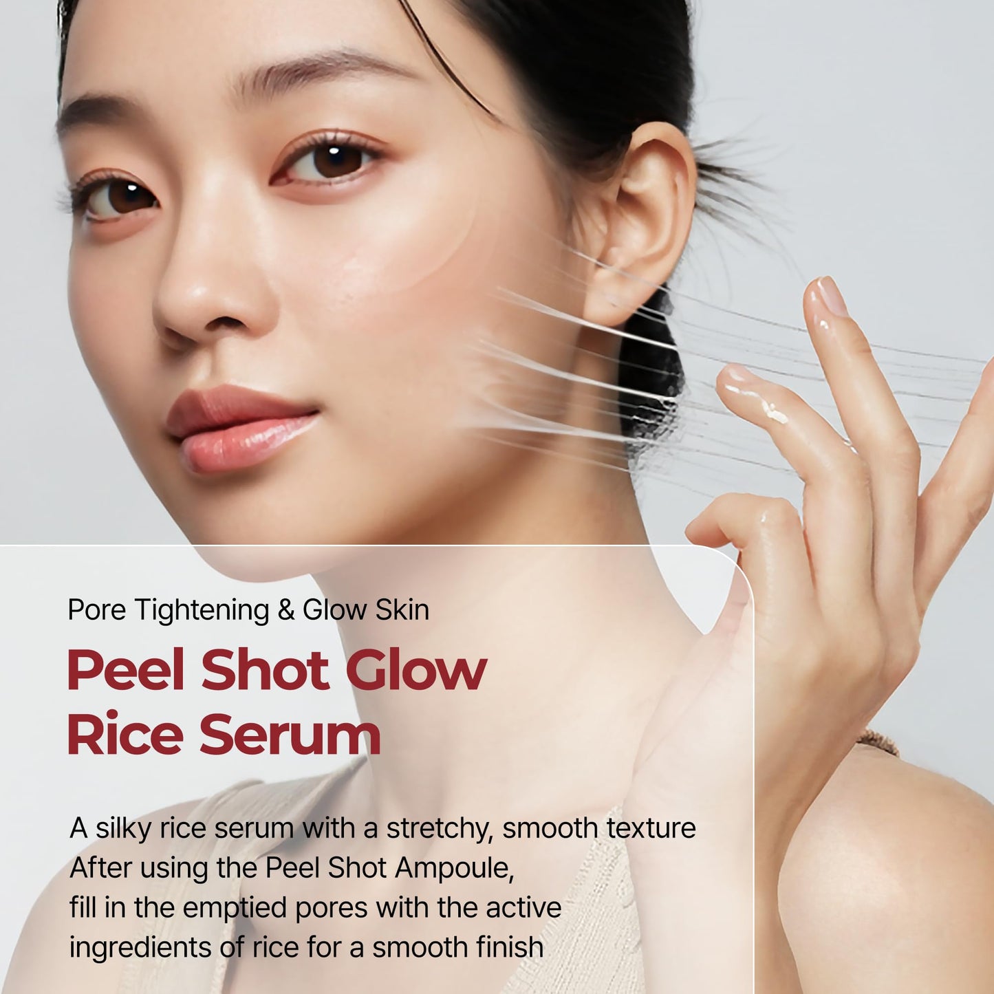 Dr.Melaxin Peel Shot Glow Rice PDRN Serum 30ml Facial Skin Care Smooth Texture For Pore Care Korean Skin Care